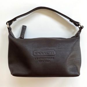 Y2K Coach Vintage leather mini baguette bag